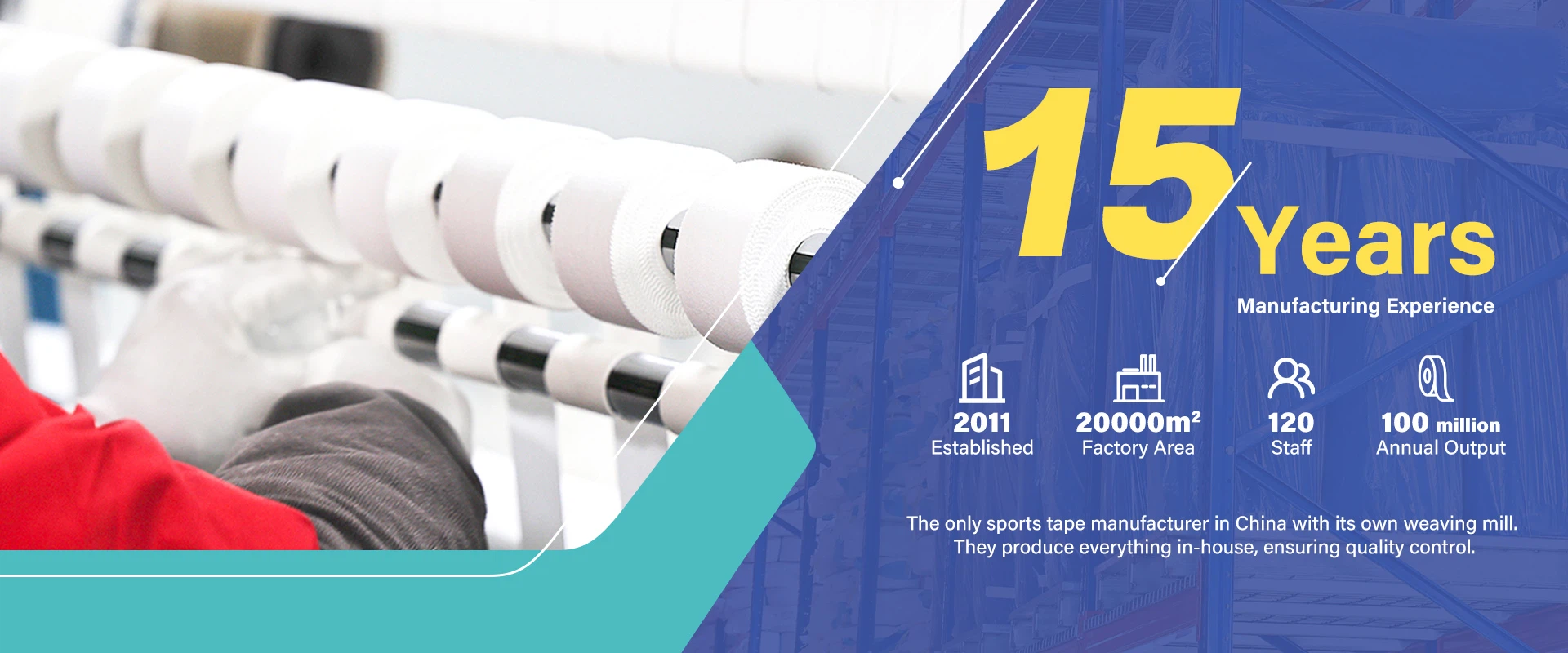 Sports Tape Manufacturer with 15 Years of ExperienceSports Tape Manufacturer with 15 Years of Experience